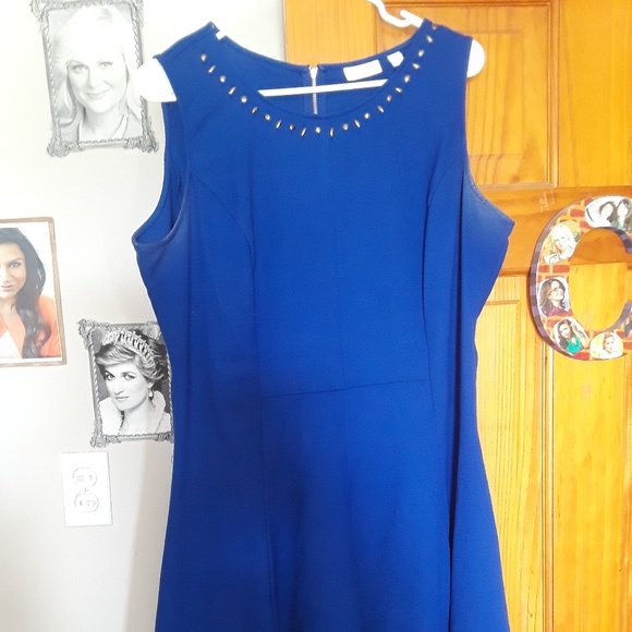 royal blue semi dress